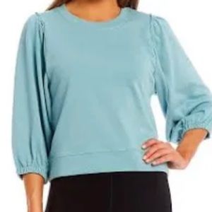 Splendid Eco Crew Neck Bubble 3/4 Balloon Sleeve Pullover